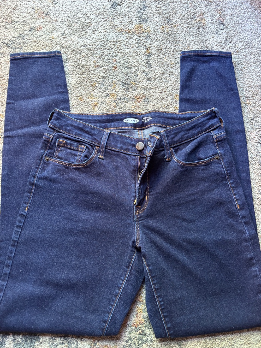 Old Navy Women's Navy Blue Skinny Jeans